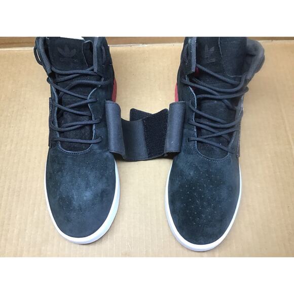 Adidas Tubular Invader Strap Sneakers  Black & Red  Men\'s 9.5 main image 6